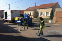 Pontage de fissures — résultat après traitement de la voirie